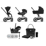 Cybex Trio Priam 4-in-1 Sepia Black-Chrome Black con Isofix e Sensor Safe