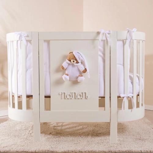 Nanan Lettino Ovale Tato con Materasso