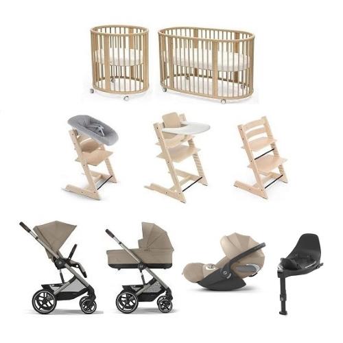 Mega Kit Nascita neonato Balios 4in1 con Sleepi V3 e Tripp Trapp 4 in 1