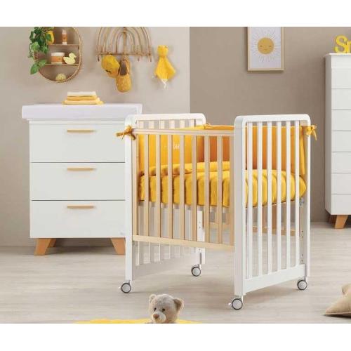 Azzurra Design Cameretta Glam 9x1 con Comò Bianco-Naturale