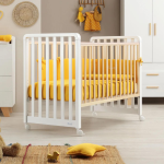 Azzurra Design Culla Lettino Glam 9x1 Bianco-Naturale con Materasso