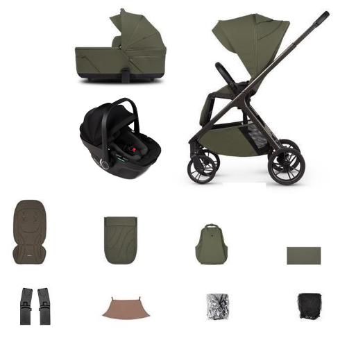 Venicci 3 in 1 Tila Olive con Tiago Black