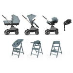 Cybex Set Nascita Neonato Trio Eos Lux con Isofix e Click & Fold 4 in 1