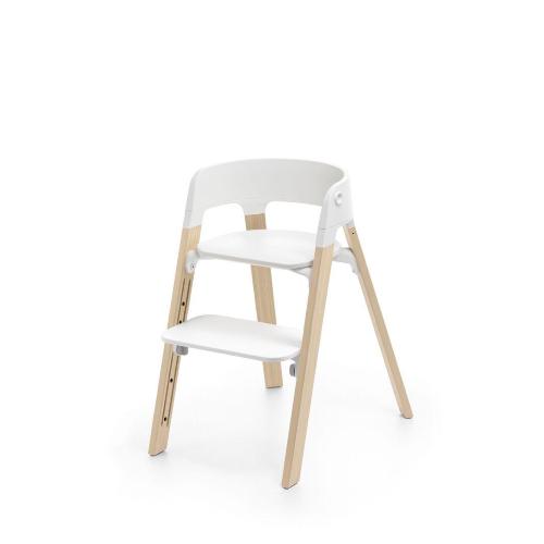 Stokke Seggiolone Pappa Steps White-Natural