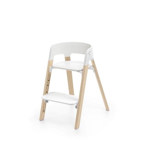 Stokke Seggiolone Pappa Steps White-Natural