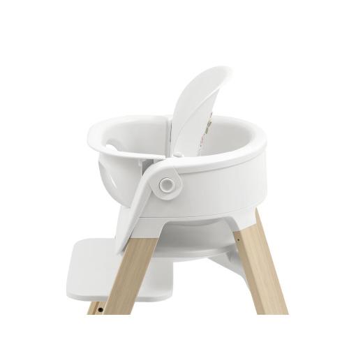 Stokke Seggiolone Pappa Steps White-Natural