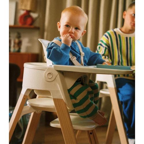 Stokke Seggiolone Pappa Steps White-Natural