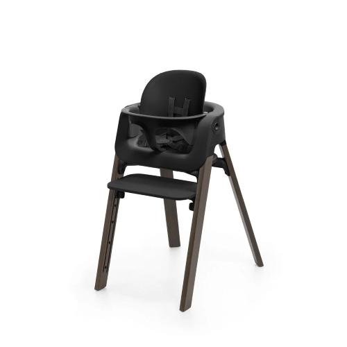 Stokke Seggiolone Pappa Steps black-Warm Brown