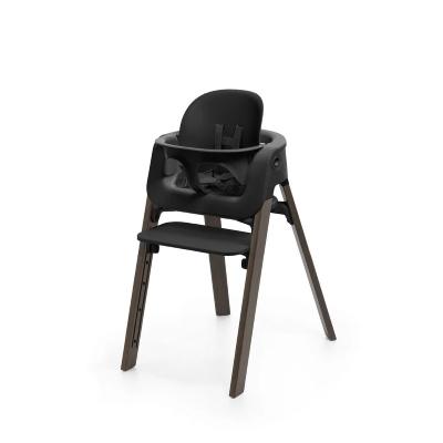 Stokke Seggiolone Pappa Steps black-Warm Brown