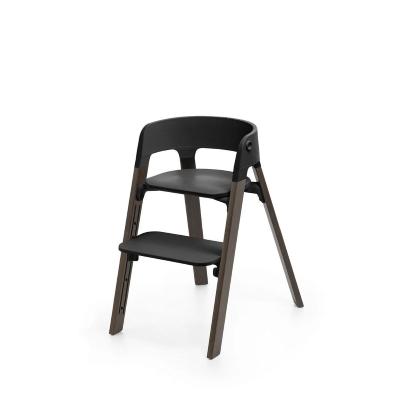 Stokke Seggiolone Pappa Steps black-Warm Brown