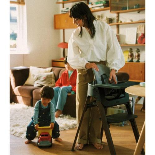 Stokke Seggiolone Pappa Steps black-Warm Brown