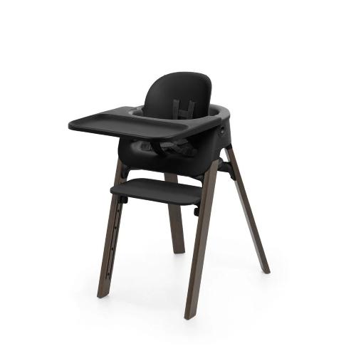 Stokke Seggiolone Pappa Steps black-Warm Brown
