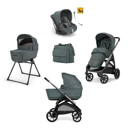 Aptica System Quattro Emerald Green-Litio Black e Darwin Recline