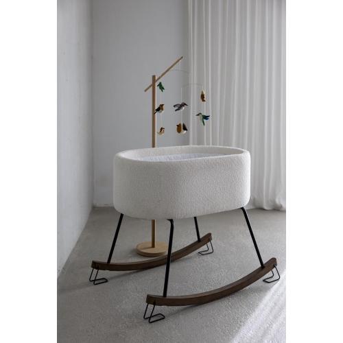 Quax Culla Dondolo De Luxe Cream con Materasso