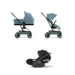 Cybex Trio Eezy S Twist +2 Tpe Stormy Blue con Cloud T I-Size