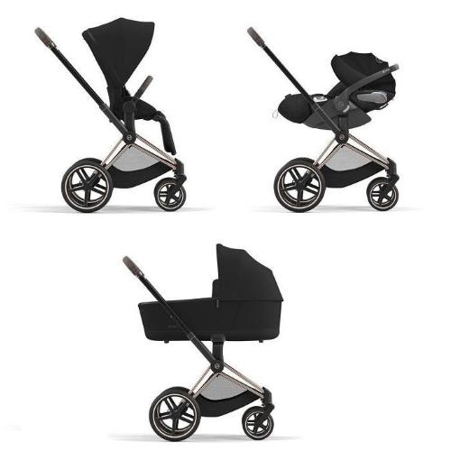 Cybex Trio Priam Rosegold-Sepia Black con Cloud T I-Size