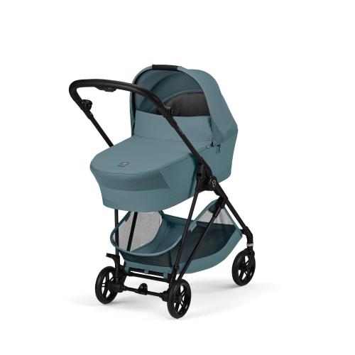 Cybex Trio Melio Carbon Stormy Blue con Cloud T I-Size