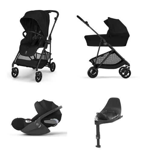 Cybex 4 in 1 Melio Carbon Magic Black con Cloud T I-Size e Isofix