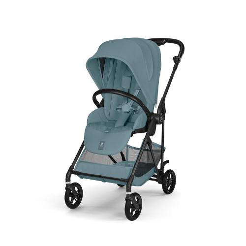 Cybex 4 in 1 Melio Carbon Stormy Blue con Cloud G Plus I-Size e Isofix