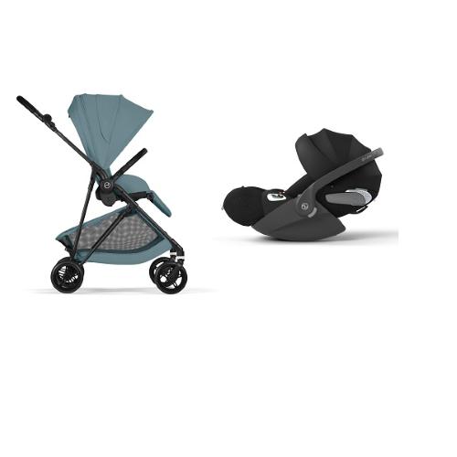 Cybex 2in1 Melio Carbon Stormy Blue con Cloud T I-Size