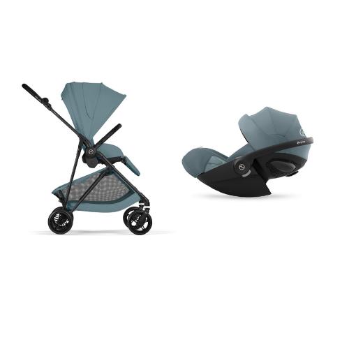 Cybex 2in1 Melio Carbon Stormy Blue con Cloud G Plus I-Size