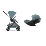 Cybex 2in1 Melio Carbon Stormy Blue con Cloud G Plus I-Size