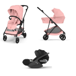 Cybex Trio Melio Carbon Candy Pink con Cloud T I-Size