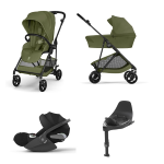 Cybex 4 in 1 Melio Carbon Moss Green con Cloud T I-Size e Isofix