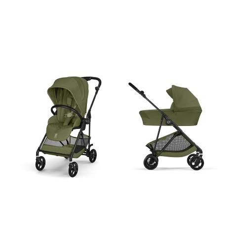 Cybex Duo Melio Carbon Moss Green