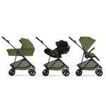 Cybex Trio Melio Carbon Moss Green con Cloud G I-Size