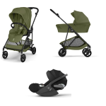 Cybex Trio Melio Carbon Moss Green con Cloud T I-Size
