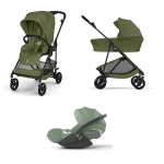 Cybex Trio Melio Carbon Moss Green con Cloud T Plus I-Size