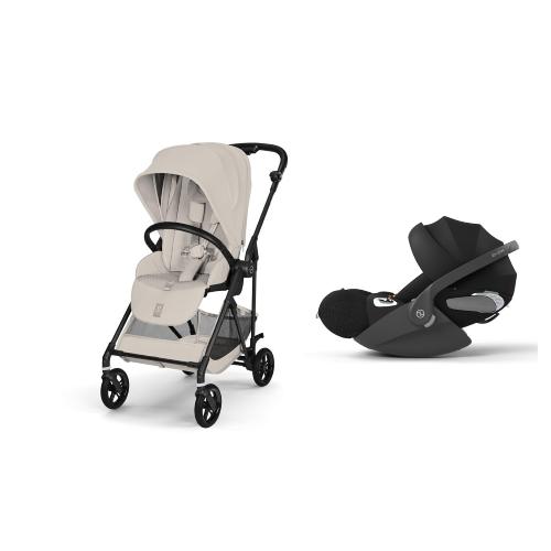 Cybex 2in1 Melio Carbon Dune Grey con Cloud T I-Size