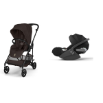 Cybex 2in1 Melio Carbon Chocolate Brown con Cloud T I-Size