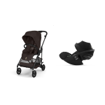 Cybex 2in1 Melio Carbon Chocolate Brown con Cloud G I-Size