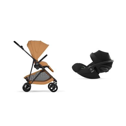 Cybex 2in1 Melio Carbon Cinnamon Yellow con Cloud G I-Size