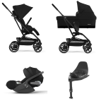 Cybex 4 in 1 EEZY S TWIST+ 2 BLK Magic Black con Cloud T e Isofix