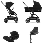 Cybex 4 in 1 EEZY S TWIST+ 2 BLK Magic Black con Cloud G e Isofix