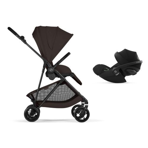 Cybex 2in1 Melio Carbon Chocolate Brown con Cloud G I-Size