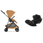 Cybex 2in1 Melio Carbon Cinnamon Yellow con Cloud G I-Size