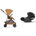 Cybex 2in1 Melio Carbon Cinnamon Yellow con Cloud T I-Size