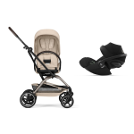 Cybex EEZY S TWIST+2 TPE Almond Beige con Cloud G I-Size 