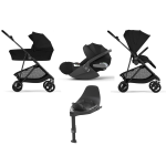 Cybex 4 in 1 Melio Carbon Magic Black con Cloud T I-Size e Isofix