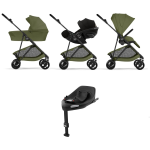 Cybex 4 in 1 Melio Carbon Moss Green con Cloud G I-Size e Isofix