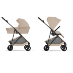 Cybex Duo Melio Carbon Almond Beige