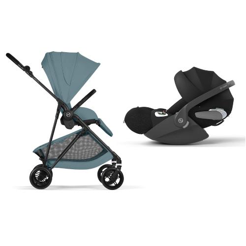 Cybex 2in1 Melio Carbon Stormy Blue con Cloud T I-Size