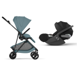 Cybex 2in1 Melio Carbon Stormy Blue con Cloud T I-Size