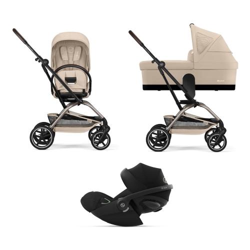 Cybex Trio EEZY S TWIST+2 Almond Beige con Cloud G I-Size
