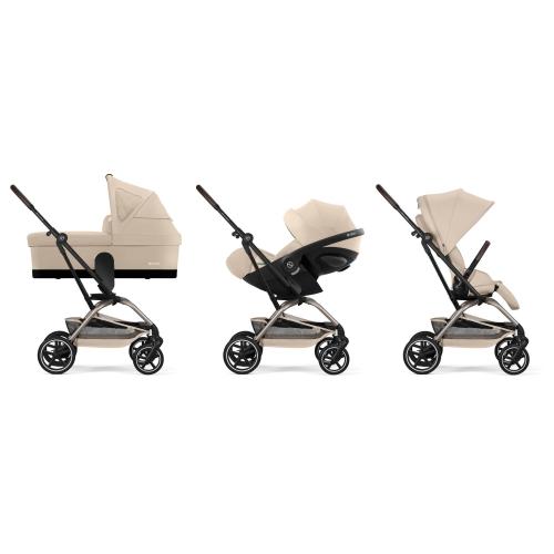 Cybex Trio EEZY S TWIST+2 Almond Beige con Cloud G Plus i-Size