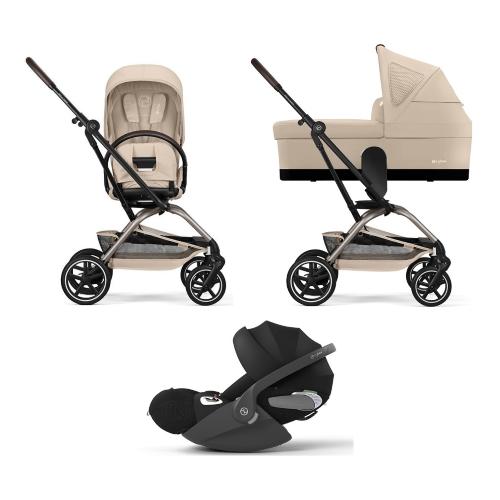 Cybex Trio Eezy S Twist+2 Almond Beige con Cloud T I-Size